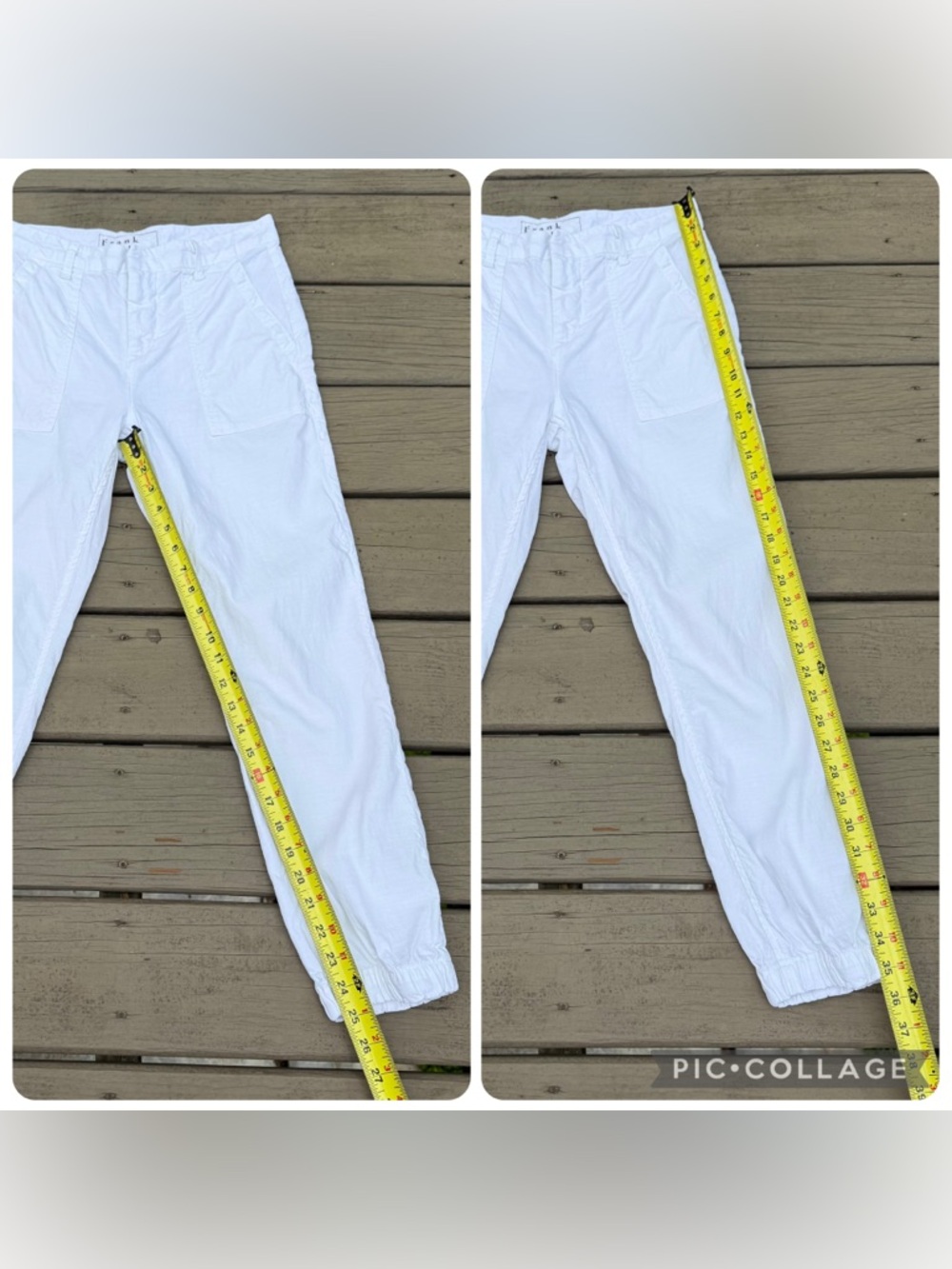 Frank & Eileen Jameson Utility Jogger Pants in White Italian Performance Linen 2 - Picture 16 of 16